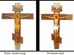 Krzyż awers: „Chrystus Ukrzyżowany”